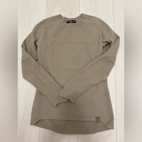 Arc’teryx Hallam Merino Wool Crew Neck Midlayer - Women’s XS Beige - Picture 4 of 7